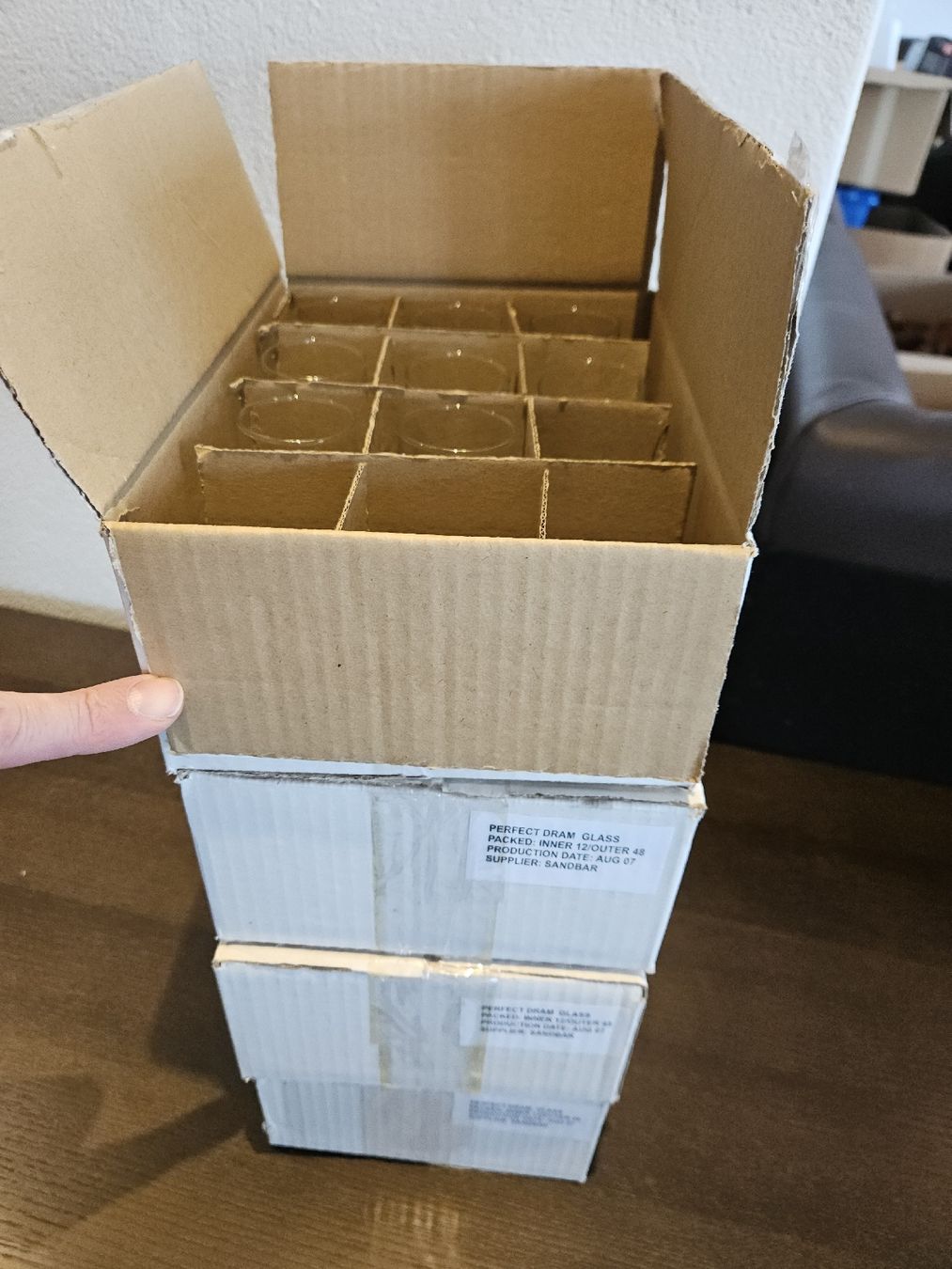 Gläser: Schnaps Glas sandgestrahltes Bild – Neu und originalverpackt aus Morschach von Hanswi 2