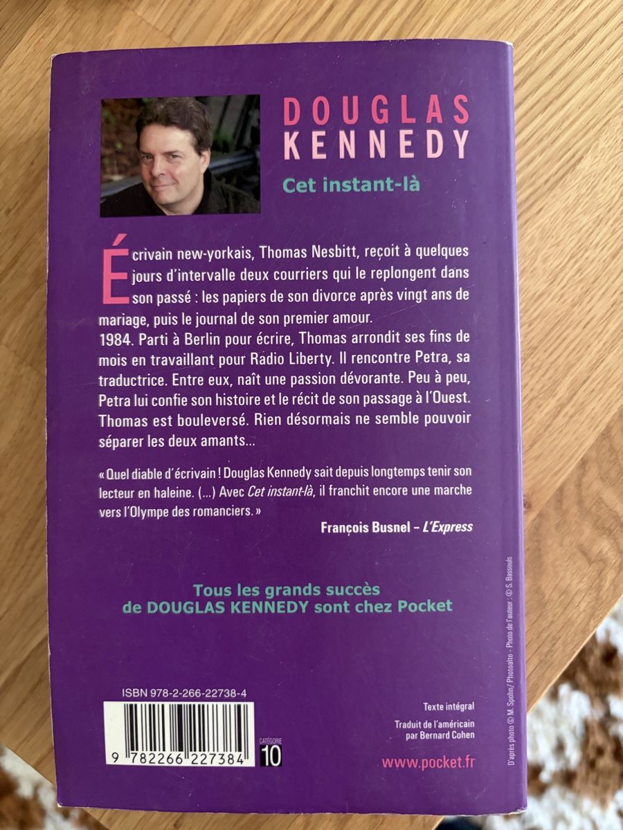 Libri: Douglas Kennedy - Cet instant-là, Édition Pocket, – Usato da Martigny venduto da O96 1