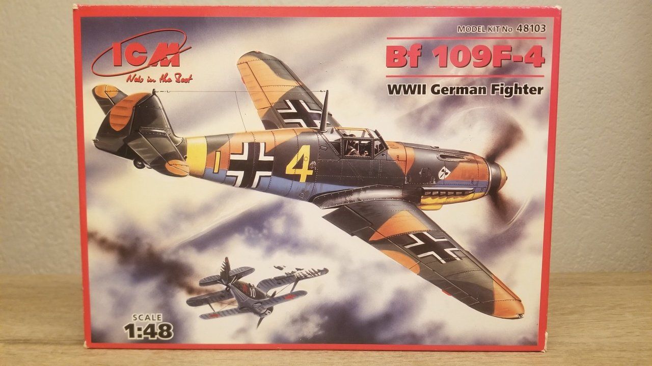 Kit di modellismo & Modellini statici: ICM 48103 Bf 109F-4 – Nuovo e nell'imballaggio originale da Schwadernau venduto da Blueray 1