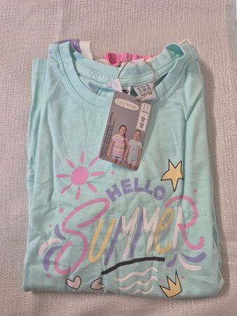 Lilly&Dan, lot de 2 T-shirts d'été, taille 146/152, neuf