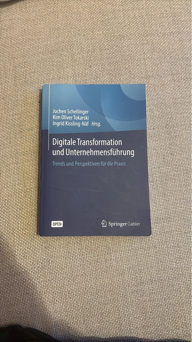 Libri: Digitale Transformation Unternehmensführung – Usato da Vaduz venduto da benskywalker