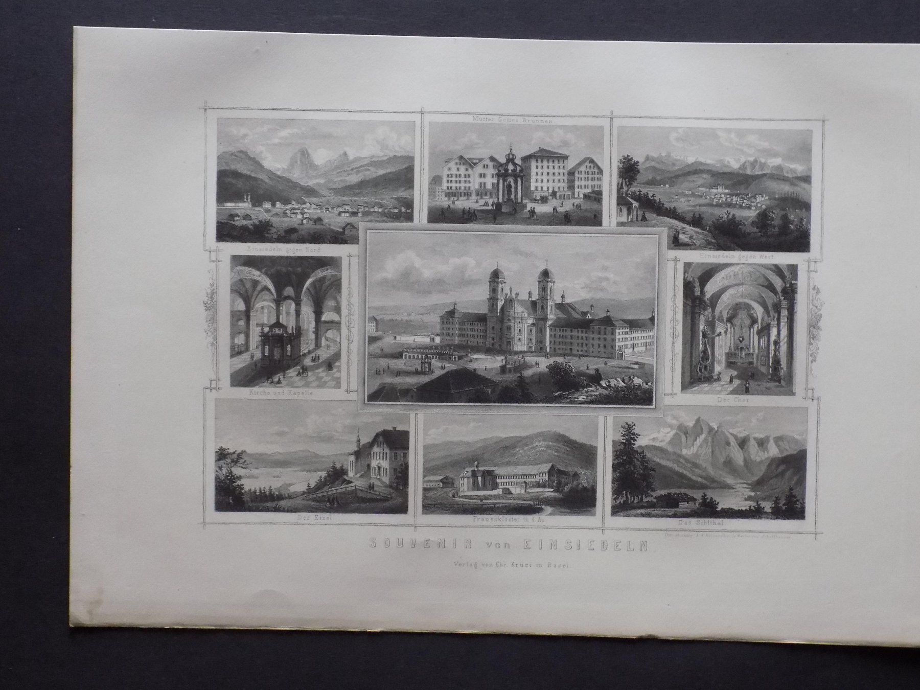Gravures: Souvenirblatt Einsiedeln – D'occasion à Risch par Rischli15