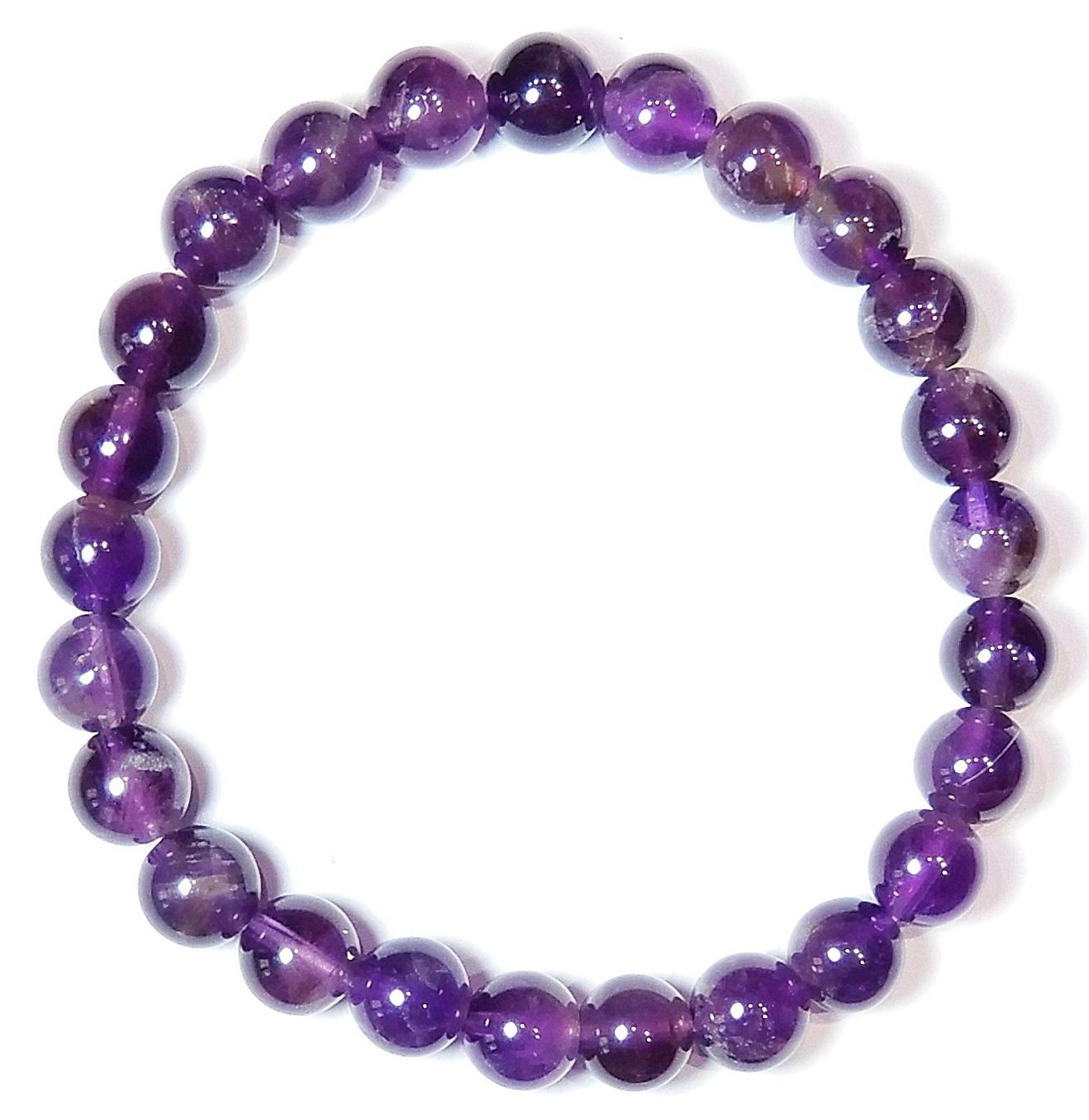 Bracciali & Braccialetti: Schönes Amethyst Stretch Armband 8mm Perlen – Nuovo (secondo la descrizione) da Müllheim Dorf venduto da GUENI01