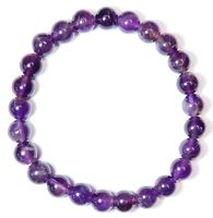 Schönes Amethyst Stretch Armband 8mm Perlen