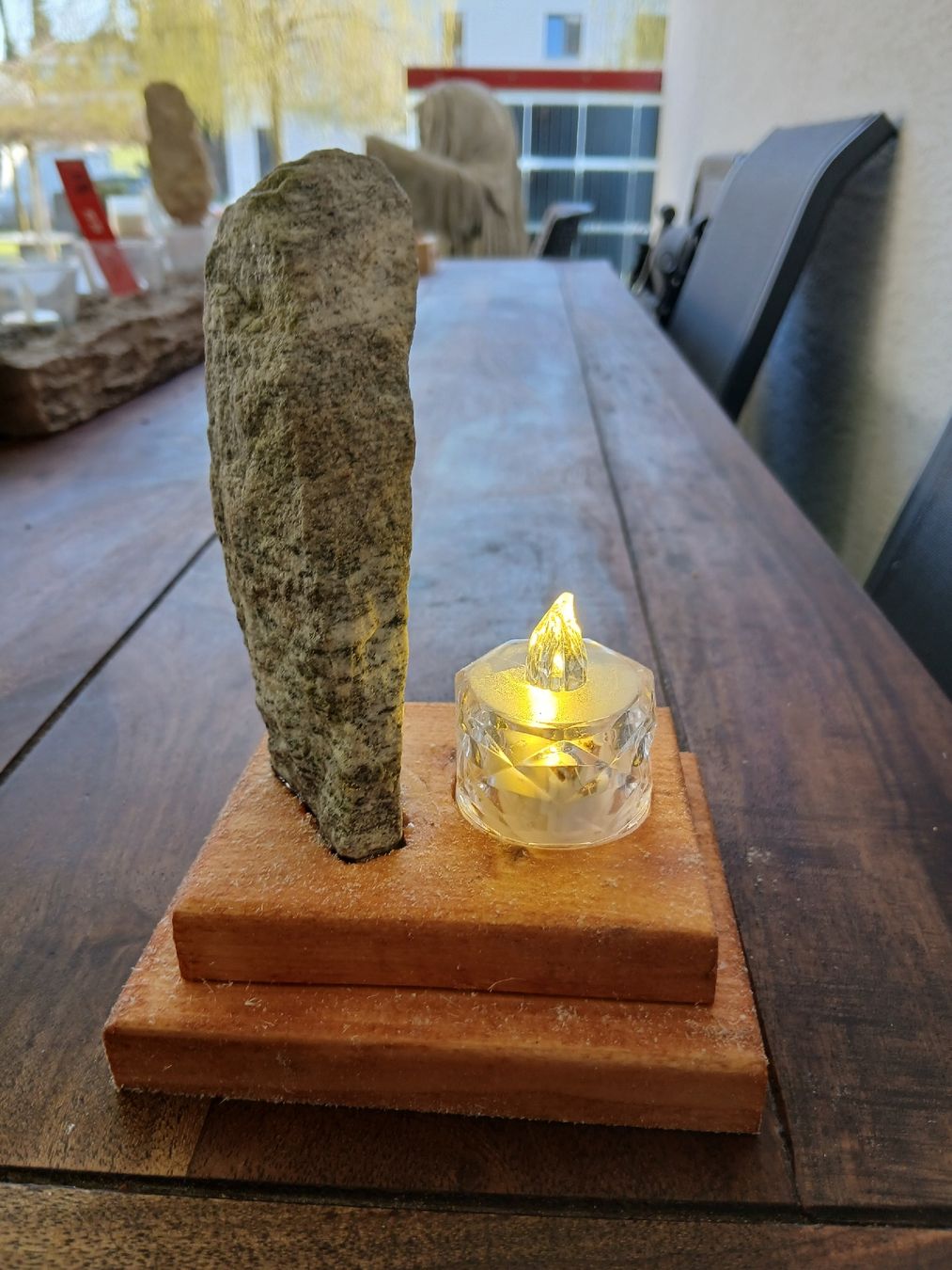 Tutte le decorazioni: Teelichthalter mit LED und Stein – Nuovo e nell'imballaggio originale da Grosswangen venduto da hans0122 2
