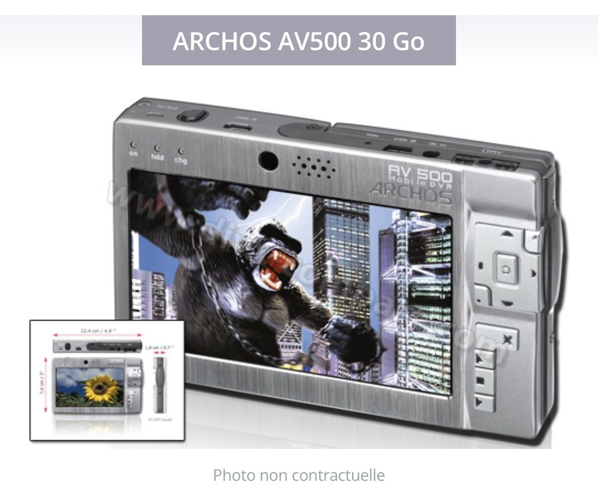Archos Lettore multimediale portatile: Archos AV500 – Usato da Lausanne venduto da Alan_Ford