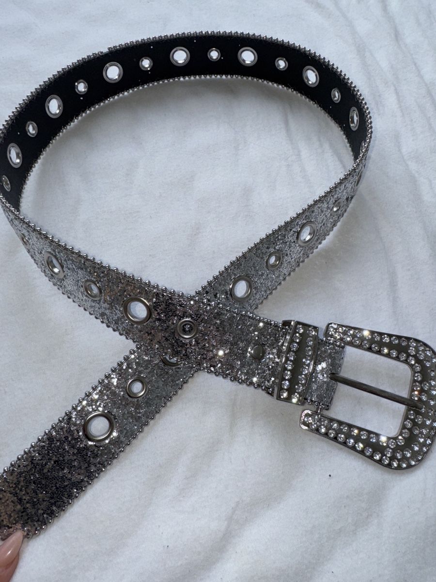 Cinture: Glitzer Guertel mit Strass, Silber, Neu! – Nuovo (secondo la descrizione) da Baar venduto da evs_2ybk