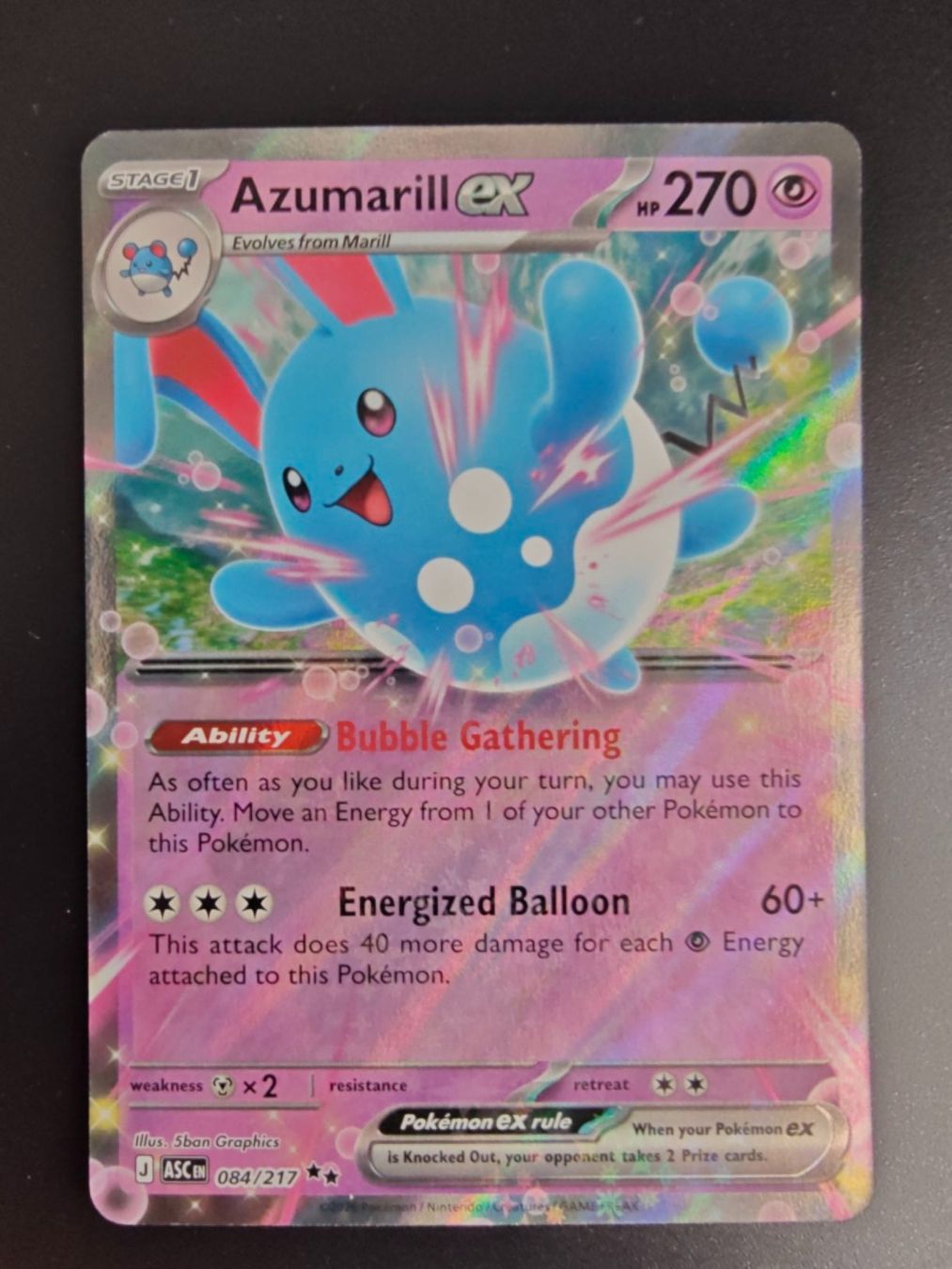 Pokémon Carte collezionabili: Mandibuzz ex & Azumarill ex-ENG- Heroes Ascended- ASC – Usato da Cormondreche venduto da pajojo 3