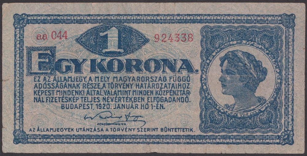 Magyar Ungarn 1 Krone 1920 Kaufen auf Ricardo