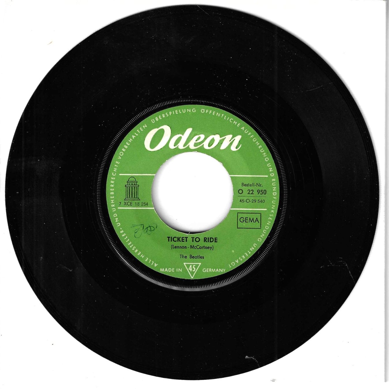 Vinyles: The Beatles - Ticket To Ride – D'occasion à Savagnier par Ne2065