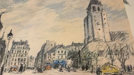 STUPENDO DISEGNO MICHEL CASCELLA PARIS FIRMATO