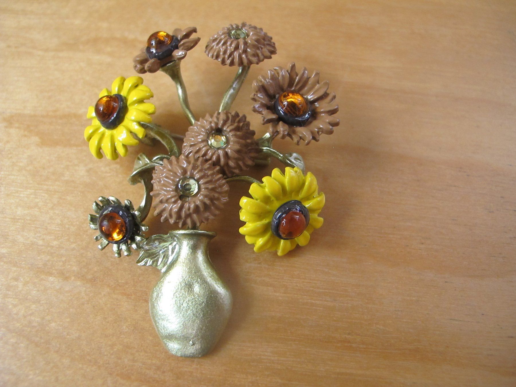 Broschen & Nadeln: Grosse Brosche Blumenstrauss – Neu (gemäss Beschreibung) aus Löhningen von Chimae67 1