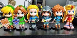 6 stk Zelda Figuren Set Link und Prinzessin - Neu