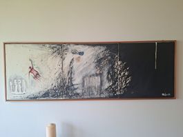 Ölgemälde auf Leinwand  3-teilig  signiert  Seiler 91