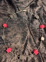 Würfelkette rot schwarz