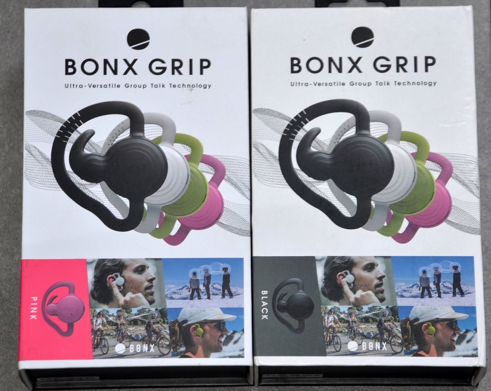 Technique de radiocom: 2 x Bonx Grip Interphone Bluetooth Headset – Neuf avec emballage d'origine à Collonges par arashee