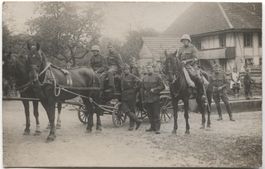 Landwirtschaft/Fuhrwerk 1920 BE/AG ? Militär mit Pferd