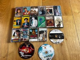 Kassetten 16 MC Thailand und 3 CDs, selten