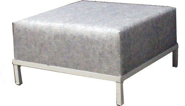 Sgabelli: Hocker XL_Silber-Krokodil Optik_80x45cm – Usato da Bremgarten AG venduto da outdoorlounge