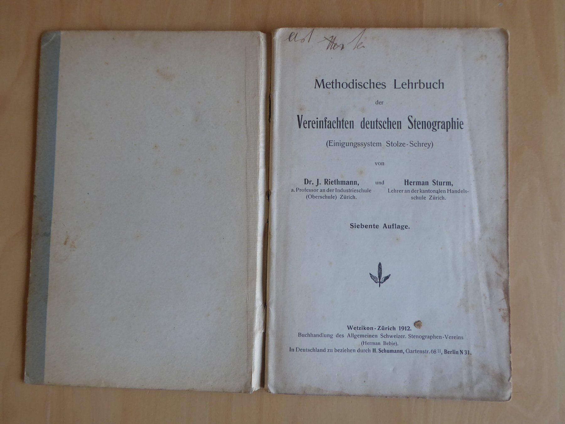 Libri: Methodisches Lehrbuch der Vereinfachten Stenographie – Usato da Aadorf venduto da Dragonfisch 1