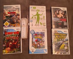 Nintendo Wii Spiele Set mit 6 Spielen und 1 Controller