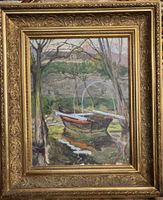 Geneve Riva Piano   Öl  Gemälde Zuge.  Jaques JACOBI 