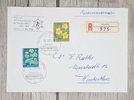 CL11 Enveloppe + Timbre Suisse 1960