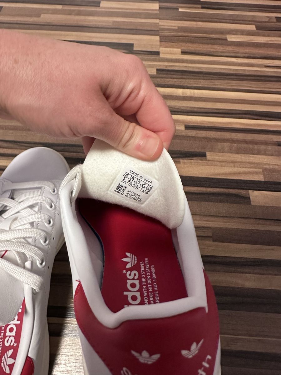 Adidas Herrenschuhe: Adidas Stan Smith Turnschuhe Weiss Rot – Gebraucht aus Oftringen von sonjax3 1