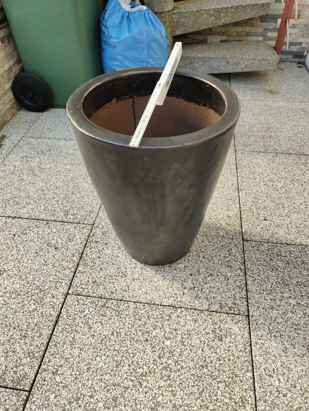Pentole: Grosser Pflanztopf, Topf, Gartentopf, Durchmesser 36cm – Usato da Schlieren venduto da bingo33 6