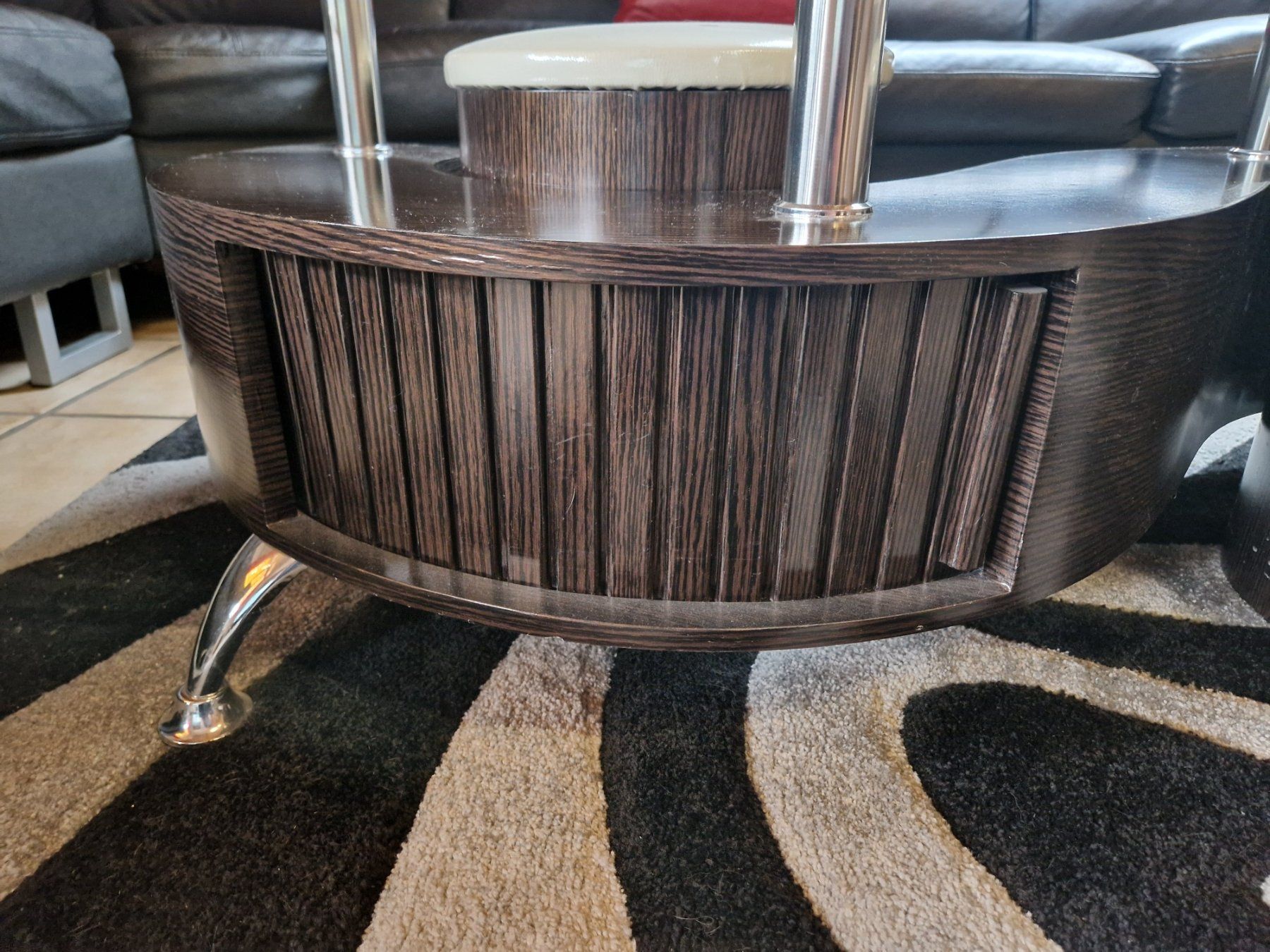 Tables: Design-Couchtisch mit Glasplatte – D'occasion à Weisslingen par Luigi_25 4