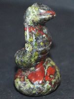 Deko - Heilstein N-818 – Kobra Schlange –Dragon Blood Jasper