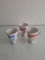 3 Likör Glas, Tschechoslowakei, Vintage Rarität!