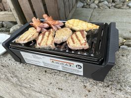 Portabler Kohlegrill mit Belüftung 44,5 x 25,5 x 13,5 cm