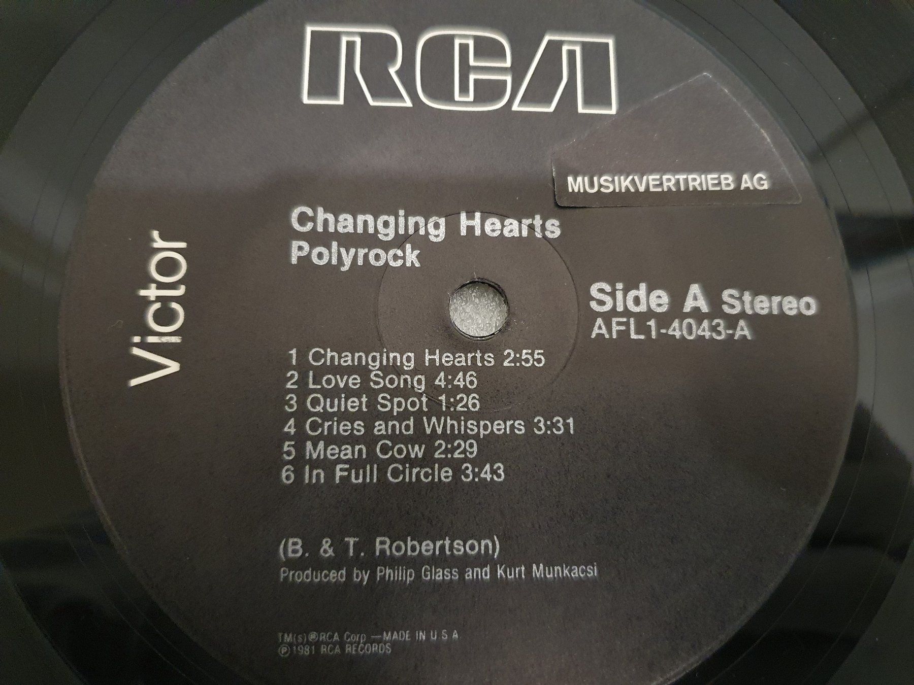 Vinyles: Polyrock – Changing Hearts – D'occasion à Uster par Vinyl-Leidenschaft 3