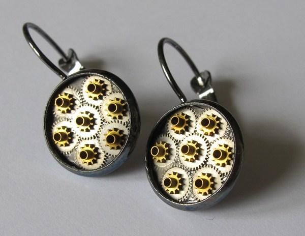 Orecchini pendenti & Orecchini a lobo: 1 Paar Uhrknall`s Steampunk Ohrhänger – Nuovo (secondo la descrizione) da Schwanden GL venduto da UHRKNALL