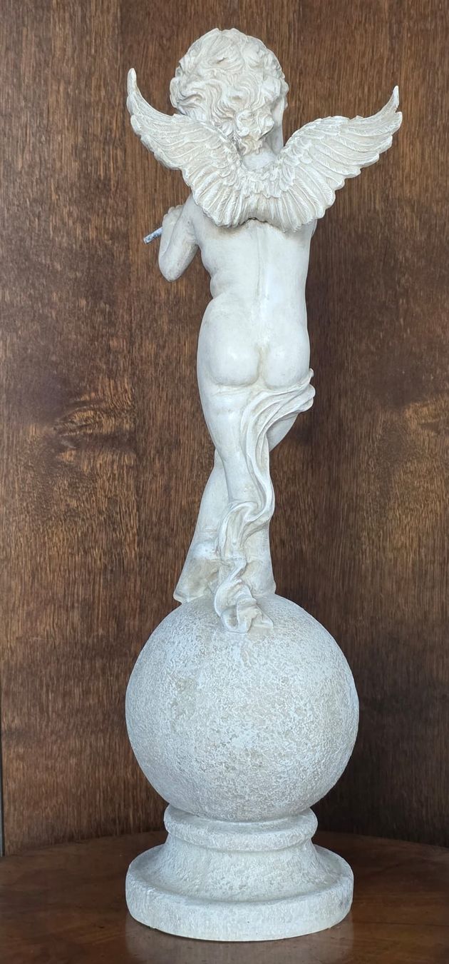 Statuette: Engel Figur, Putte, mit Flöte Dekoration, Top! – Usato da Rheinsulz venduto da Dred 2