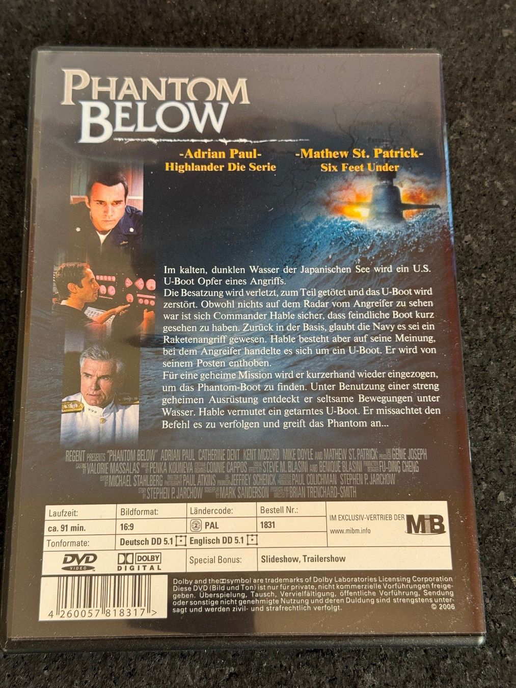 Alle DVDs: Phantom Below DVD "Der Jäger wird zum Gejagten" DE/EN – Gebraucht aus Fribourg von tschjoly 1