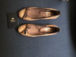Alviero Martini 36 Damen Ballerina Landkarten LP 180.-