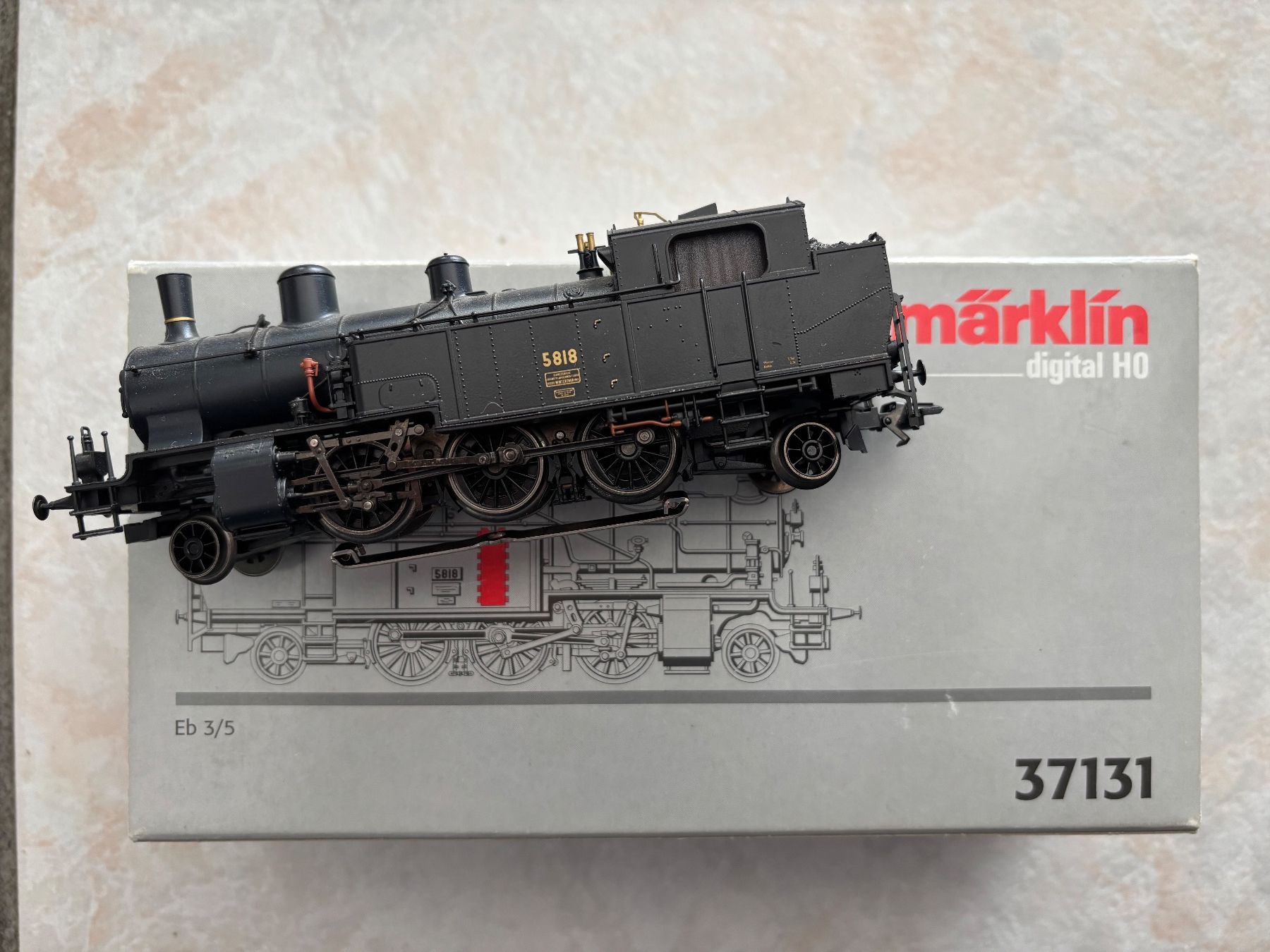 Märklin Modellini di ferrovie: Marklin 37131 Dampflok Eb 3/5 SBB Digital – Usato da Hauterive NE venduto da eriamch