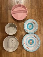 Children tableware bundle. Plates and bowls like new