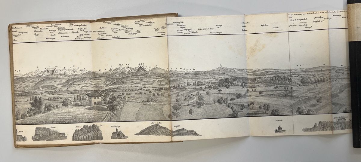 Bücher: Panorama von Brütten, Winterthur Lithographie v. Studer 1838 – Gebraucht aus Adliswil von buch_und_kunst 2