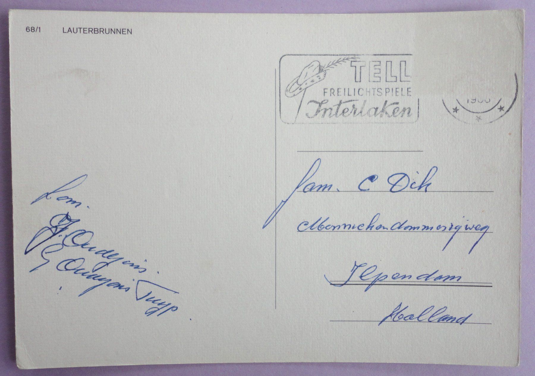 Cartoline postali: Lauterbrunnen – Difettoso da Fétigny venduto da Billy2miny 1