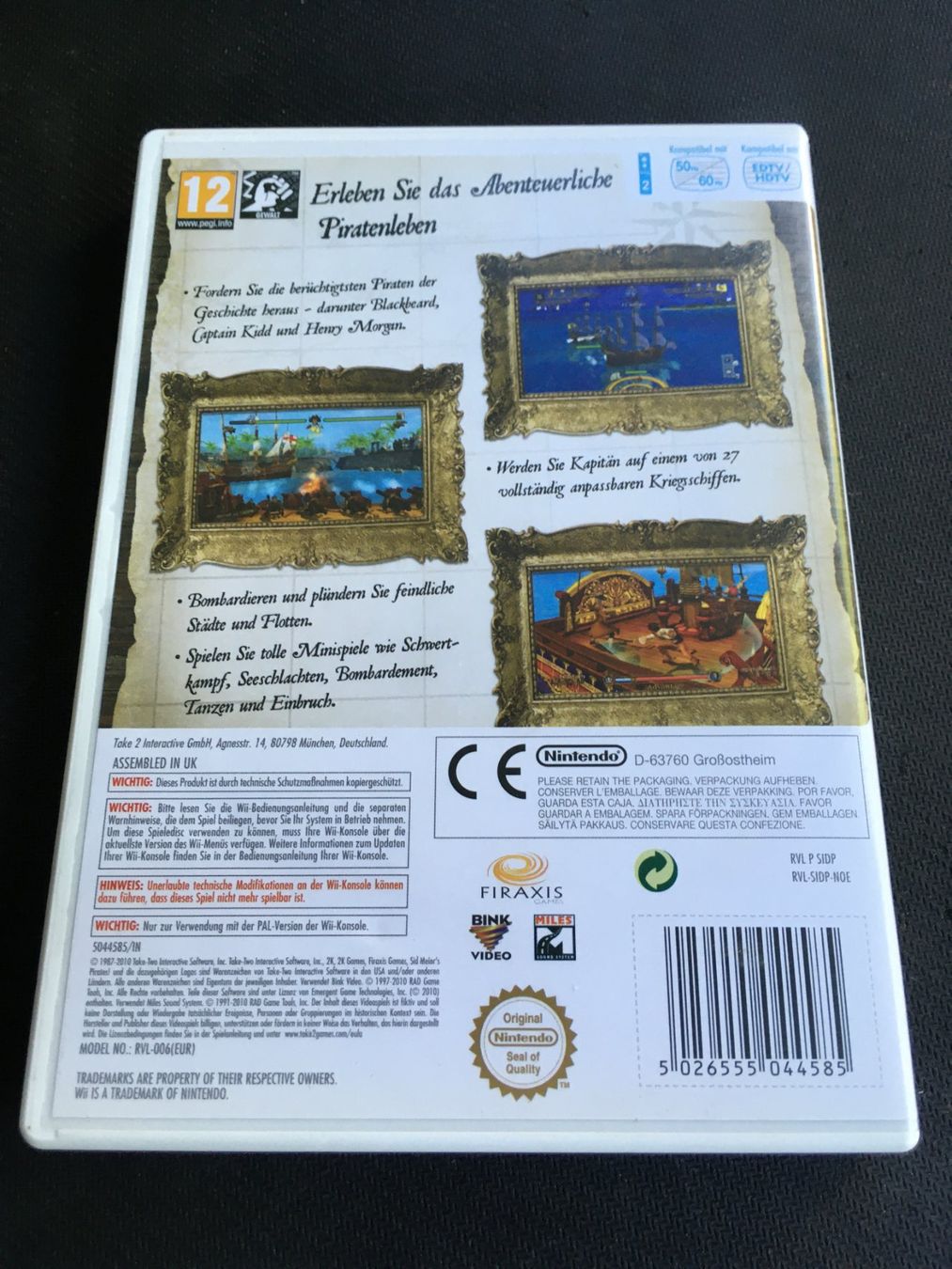Nintendo Giochi: Sid Meier's Pirates! - Nintendo Wii – Usato da St.Gallen venduto da Punktchen01 1