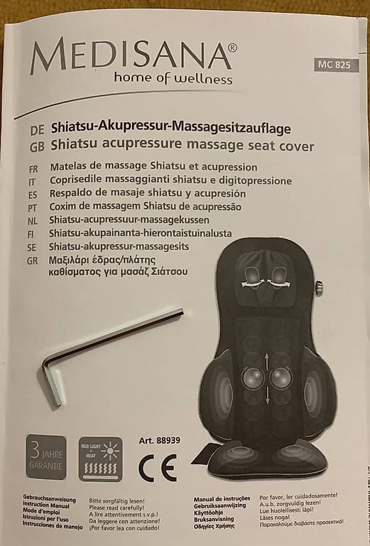 Medisana Dispositivi per massaggi: Massage-Sitz Gesundheit beim Sitzen – Usato da Seuzach venduto da dagreu 1