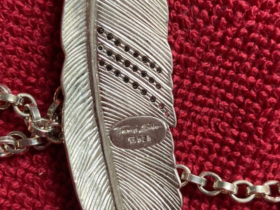 Thomas Sabo Catenine: THOMAS SABO - Silberkette mit grosser Feder – Usato da Winterthur venduto da wintidizi 8