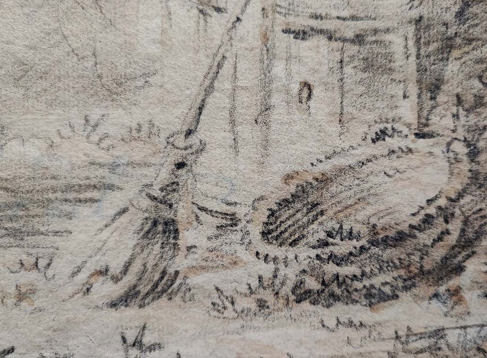 MARQUARD WOCHER Ehepaar im Garten, Bleistift/Graphit Acheter sur