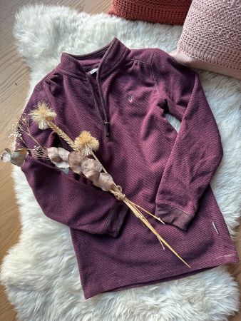 Bordeauxfarbener Fleece-Pulli POMP DE LUX 134/140