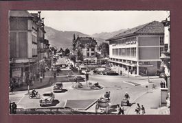 INTERLAKEN - Centralplatz - Bahnhofstrasse - 1961