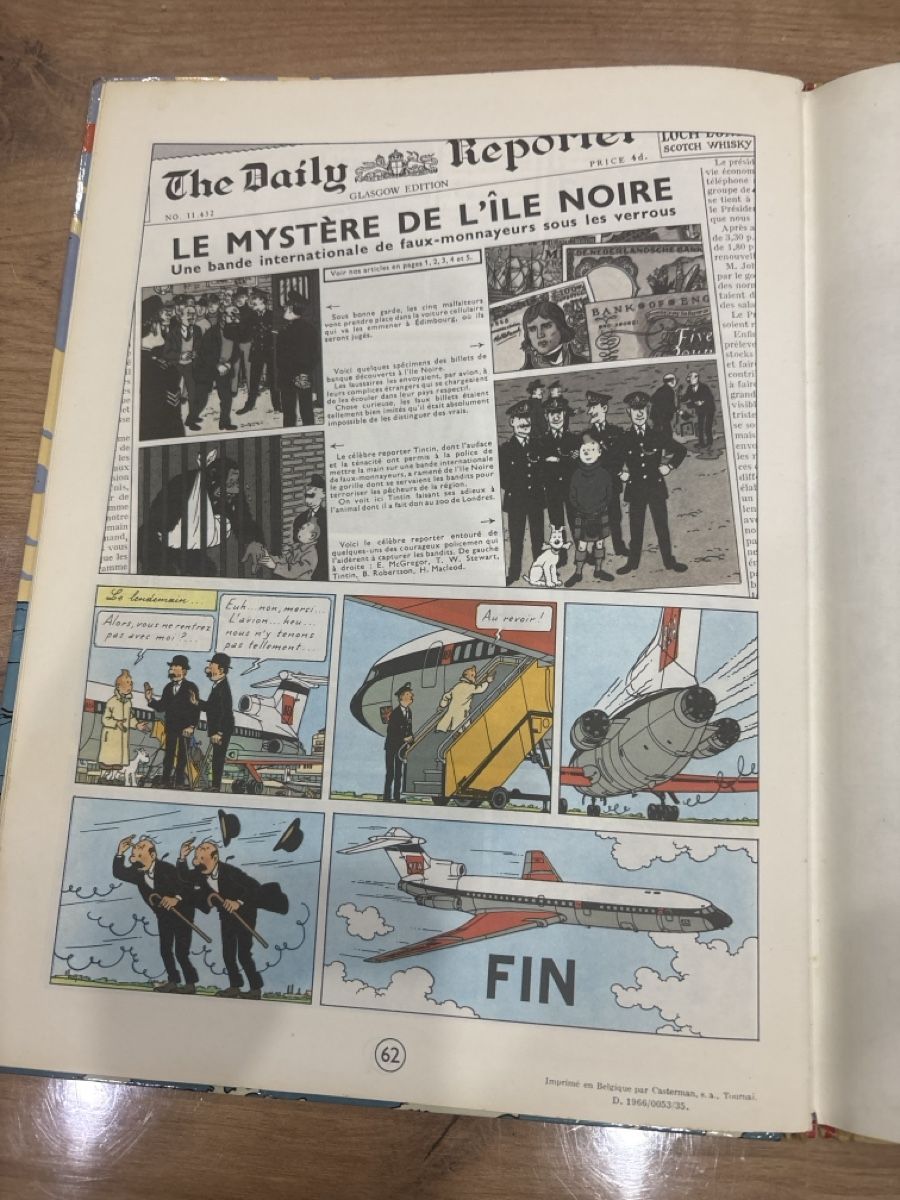 Fumetti: Tintin l’Ile Noire – Usato da Porrentruy venduto da Servo26 4