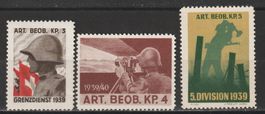 Artillerie-Beobachter Nr. 5/1, 7/1 + 9/1 **